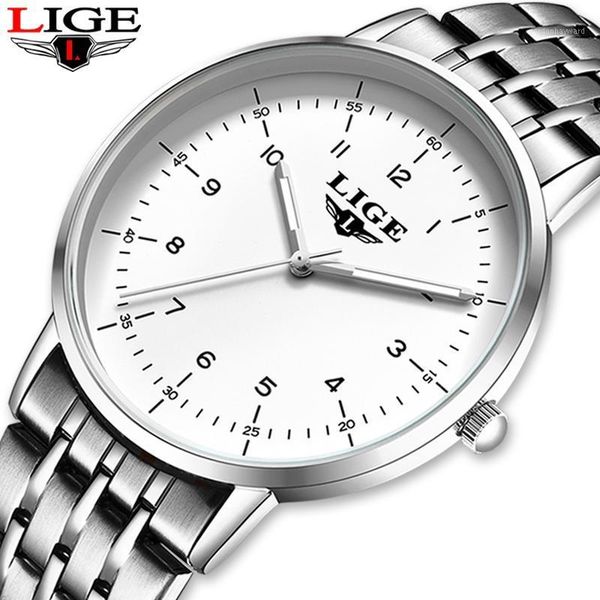 wristwatches relogio masculino 2021 lige fashion casual mens watches luxury ultra thin waterproof stainless steel band quartz watch+box, Slivery;brown
wristwatches relogio masculino 2021 lige fashion casual mens watches luxury ultra thin waterproof stainless steel band quartz watch+box, Slivery;brown