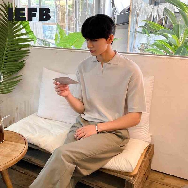 iefb men's polo shirt lapel clothing short sleeve korean fashion casual slim black grey summer kintted fabric 9y7181 210524, White;black
iefb men's polo shirt lapel clothing short sleeve korean fashion casual slim black grey summer kintted fabric 9y7181 210524, White;black
