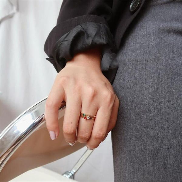 women ring 14 k gold-covered fine stacking titanium steel does not fade jewelry for cluster rings, Golden;silver
women ring 14 k gold-covered fine stacking titanium steel does not fade jewelry for cluster rings, Golden;silver