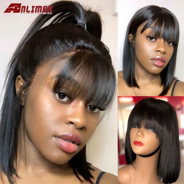 straight short bob human hair wigs with bang brazilian remy 5*5'' silk base wig bangs1, Black;brown
straight short bob human hair wigs with bang brazilian remy 5*5'' silk base wig bangs1, Black;brown