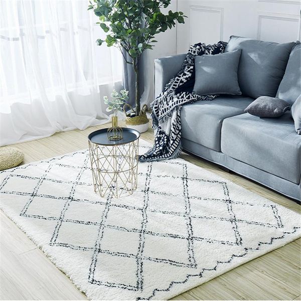 carpets moroccan wool for bed room plaid plush rugs modern living soft fluffy carpet on the floor home decoration tapis
carpets moroccan wool for bed room plaid plush rugs modern living soft fluffy carpet on the floor home decoration tapis