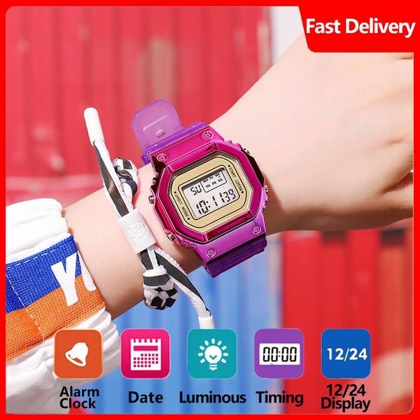 wristwatches led luminous watch digital for women waterproof silicone strap multifunction women's electronic watches gifts montre femme, Slivery;brown
wristwatches led luminous watch digital for women waterproof silicone strap multifunction women's electronic watches gifts montre femme, Slivery;brown