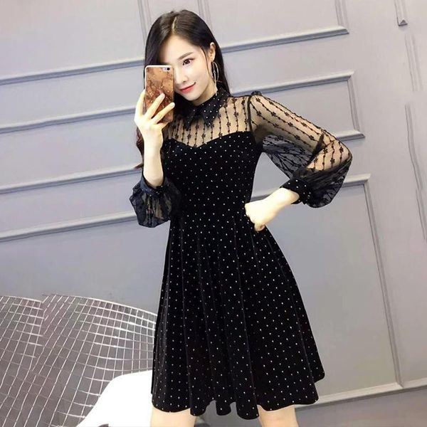 casual dresses women dress black 2021 spring summer party night club office lady elegant gold velvet mesh plus size, Black;gray
casual dresses women dress black 2021 spring summer party night club office lady elegant gold velvet mesh plus size, Black;gray