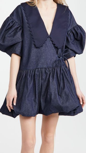dresses designer fashion women short sleeve v neck denim female slim mini milan runway dress e52 el1y, Black
dresses designer fashion women short sleeve v neck denim female slim mini milan runway dress e52 el1y, Black