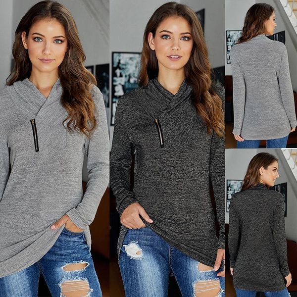 women's hoodies & sweatshirts autumn winter sweatshirt women solid color long sleeve slim fit pullovers fashion zipper female clothing, Black
women's hoodies & sweatshirts autumn winter sweatshirt women solid color long sleeve slim fit pullovers fashion zipper female clothing, Black