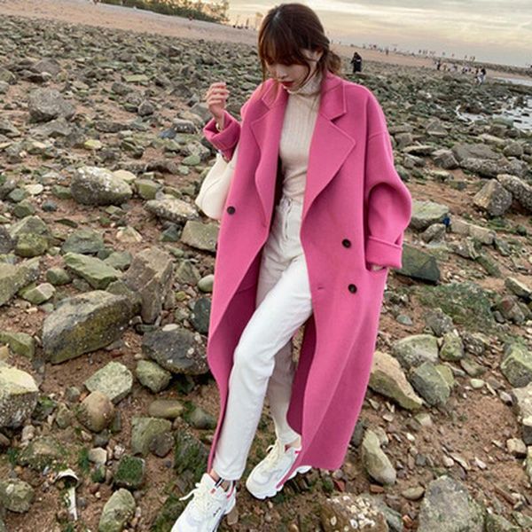 women's wool & blends 2021 style temperament small man thickened japanese hepburn medium long woolen coat 9715, Black
women's wool & blends 2021 style temperament small man thickened japanese hepburn medium long woolen coat 9715, Black