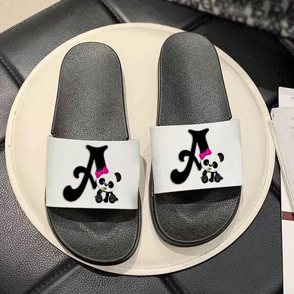 slippers comfortable indoor women shoes alphabet panda slides thick platform bathroom sandals non-slip filp flops woman, Black
slippers comfortable indoor women shoes alphabet panda slides thick platform bathroom sandals non-slip filp flops woman, Black
