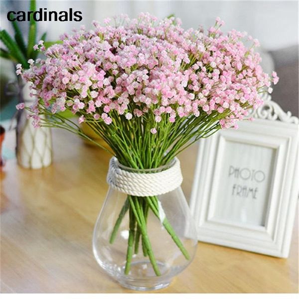 

bifurcation/ bouquet babysbreath silk artificial flower decoration decorations baby's breath fake rose flowers decorative & wreaths