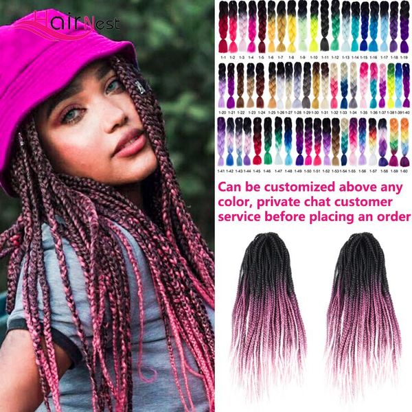 human ponytails hair nest 20inch box braids crochet ombre color extensions synthetic for women pink 20 strands/pack, Black
human ponytails hair nest 20inch box braids crochet ombre color extensions synthetic for women pink 20 strands/pack, Black