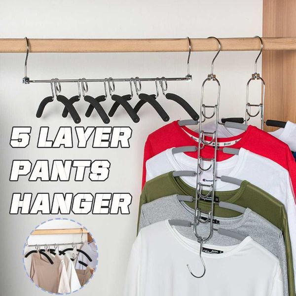hangers & racks 5 layer retractable pants hanger steel trouser tie storage rack clothes organizer wardrobe
hangers & racks 5 layer retractable pants hanger steel trouser tie storage rack clothes organizer wardrobe