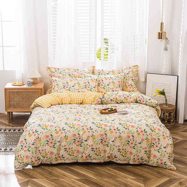 four piece sheet spring and summer supplies cotton double bedding 1.8m simple quilt cover 4
four piece sheet spring and summer supplies cotton double bedding 1.8m simple quilt cover 4
