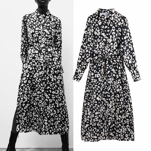 casual dresses vuwwyv 2021 satin animal print maxi for women fall black collar office dress woman button up belt ladies long, Black;gray
casual dresses vuwwyv 2021 satin animal print maxi for women fall black collar office dress woman button up belt ladies long, Black;gray