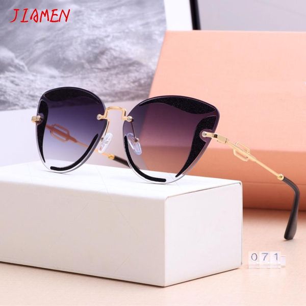 cateye sunglasses women oversized cat eye eyewear 2021 black rimless sun glasses for female brand designer uv400 luxury box, White;black
cateye sunglasses women oversized cat eye eyewear 2021 black rimless sun glasses for female brand designer uv400 luxury box, White;black