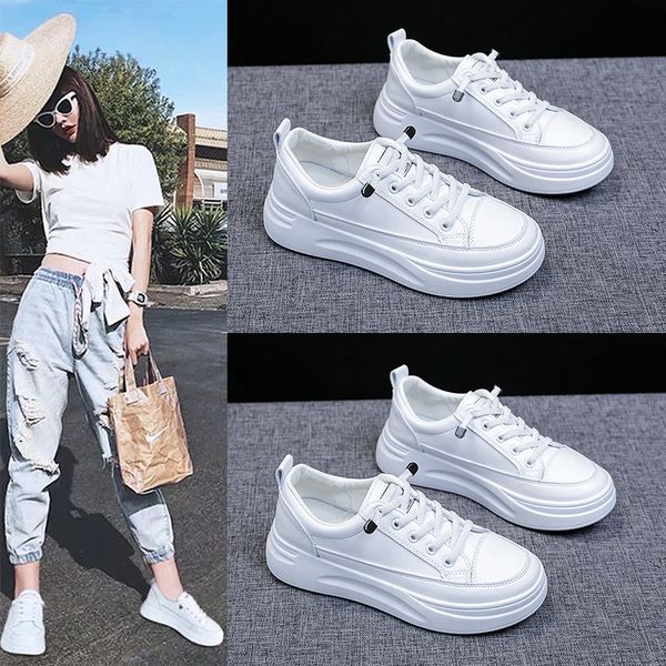 dress shoes brand women's vulcanize spring casual classic solid color pu leather women white sneakers dhku, Black
dress shoes brand women's vulcanize spring casual classic solid color pu leather women white sneakers dhku, Black