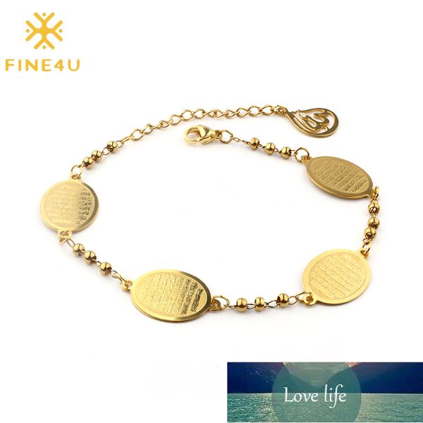 fine4u b419 allah bracelet muslim islamic jewelry religious islam arabic god charm stainless steel 3mm beads chain bracelet factory price ex, Golden;silver
fine4u b419 allah bracelet muslim islamic jewelry religious islam arabic god charm stainless steel 3mm beads chain bracelet factory price ex, Golden;silver