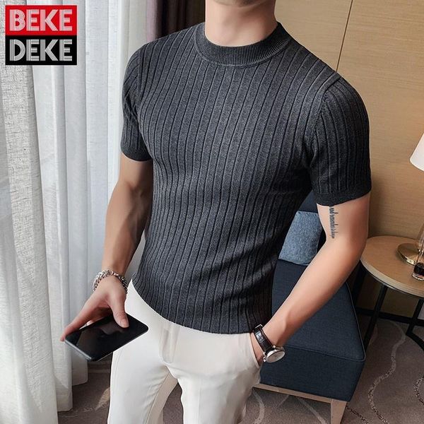 men's t-shirts korean summer style slim stretch o-neck vintage short sleeve stripe pullover high street fashion mens 2022 casual, White;black
men's t-shirts korean summer style slim stretch o-neck vintage short sleeve stripe pullover high street fashion mens 2022 casual, White;black