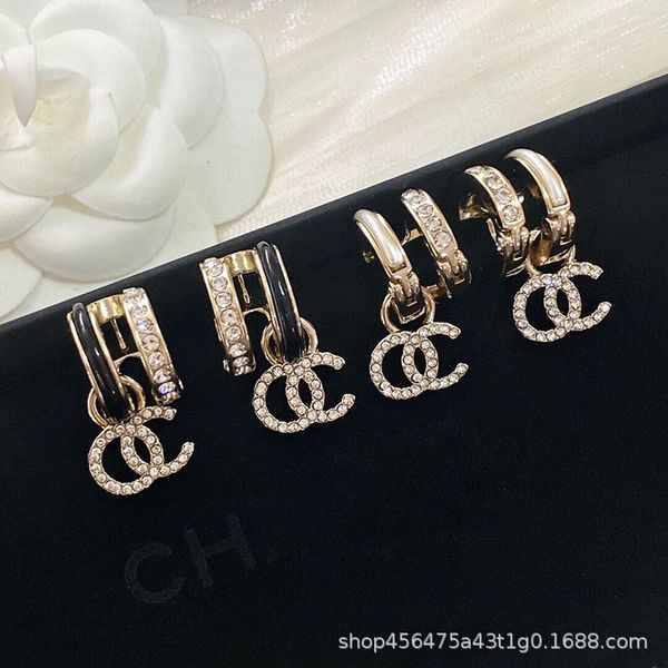 21 new small fragrance french drill half drop oil letter pendant temperament rhine-stone earrings female earrings, Golden
21 new small fragrance french drill half drop oil letter pendant temperament rhine-stone earrings female earrings, Golden