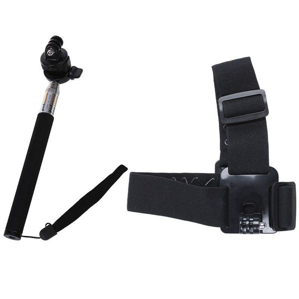 selfie monopods 1 set portable monopod tripod stretchable & 1pcs action camera head strap mount for go pro
selfie monopods 1 set portable monopod tripod stretchable & 1pcs action camera head strap mount for go pro