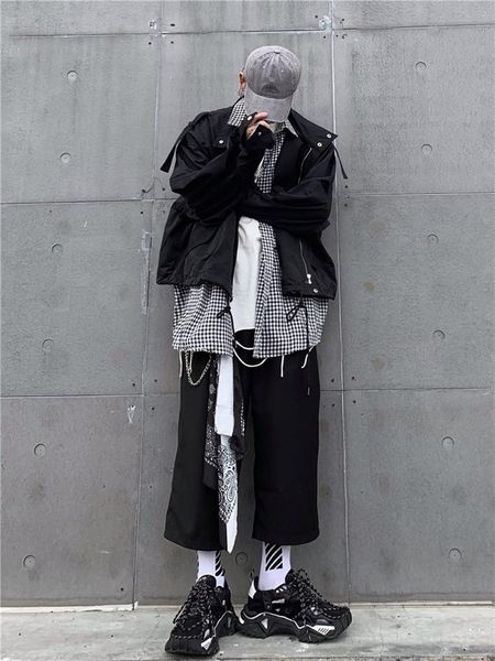 men's pants wide-leg trousers spring and autumn hong kong style simple dark leisure large size suit nine minutes, Black
men's pants wide-leg trousers spring and autumn hong kong style simple dark leisure large size suit nine minutes, Black