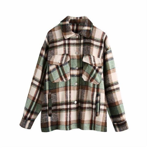 streetwear women woolen plaid coat fashion ladies pocket loose outer causal female oversized thick girls chic 210427, Black
streetwear women woolen plaid coat fashion ladies pocket loose outer causal female oversized thick girls chic 210427, Black