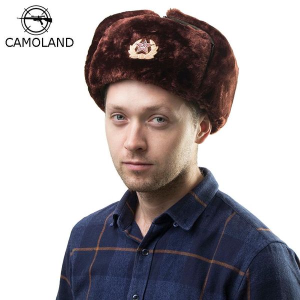 berets soviet badge russia ushanka men winter bomber hats pilot faux fur earflap trapper trooper hat russian national emblem snow, Blue;gray
berets soviet badge russia ushanka men winter bomber hats pilot faux fur earflap trapper trooper hat russian national emblem snow, Blue;gray