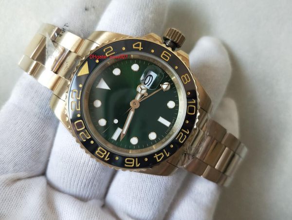 factory supplier super watch 40mm gmt 116713 ceramic bezel asia 2813 movement mechanical automatic green dial mens men's watches, Slivery;brown
factory supplier super watch 40mm gmt 116713 ceramic bezel asia 2813 movement mechanical automatic green dial mens men's watches, Slivery;brown
