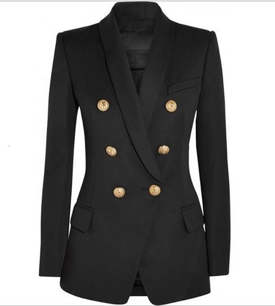 women's suits & blazers premium style original design double-breasted slim jacket metal buckles blazer retro shawl collar outwear 3 col, White;black
women's suits & blazers premium style original design double-breasted slim jacket metal buckles blazer retro shawl collar outwear 3 col, White;black