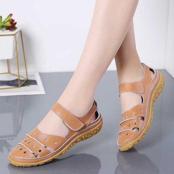 summer women's genuine leather flats for women breathable casual outdoor sandals ladies ankle-wrap shoes sandalias de mujer, Black
summer women's genuine leather flats for women breathable casual outdoor sandals ladies ankle-wrap shoes sandalias de mujer, Black