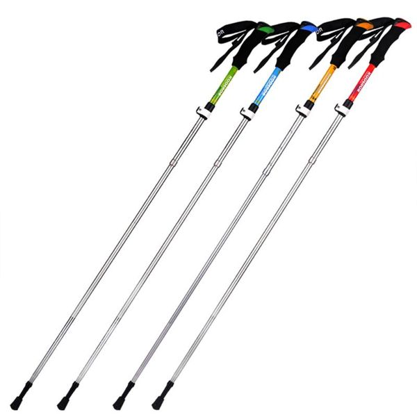 trekking poles crutches collapsible walking hiking stick