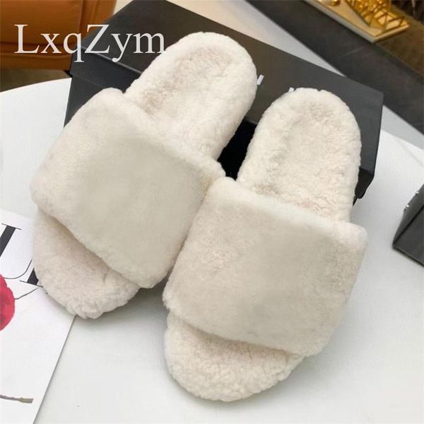 slippers fashion women flat fur designer comfortable slide slip on peep toe wool casual slides, Black
slippers fashion women flat fur designer comfortable slide slip on peep toe wool casual slides, Black