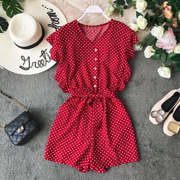 summer high waist casual resort womens romper playsuit single breasted v neck fashion broad legged sashes women beach wear, Black;white
summer high waist casual resort womens romper playsuit single breasted v neck fashion broad legged sashes women beach wear, Black;white