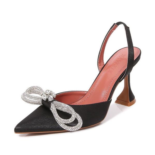 sandals 2021 brand women pumps luxury crystal slingback high heels summer bride shoes comfortable triangle heeled party wedding, Black
sandals 2021 brand women pumps luxury crystal slingback high heels summer bride shoes comfortable triangle heeled party wedding, Black