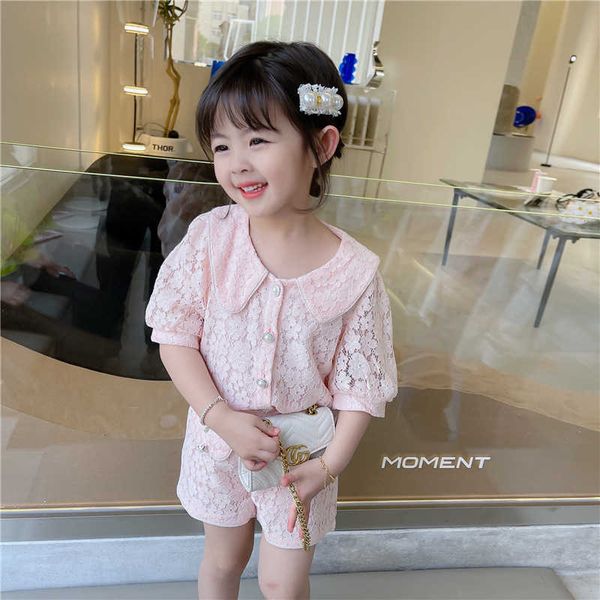 sweet girls lace bouse and shorts 2pcs set pink embroidery baby girl outfit hallowed flowers knit summer boutique clothing 210529, White
sweet girls lace bouse and shorts 2pcs set pink embroidery baby girl outfit hallowed flowers knit summer boutique clothing 210529, White