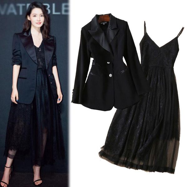 work dresses elegant dress suits 2 piece set office lady business wear blazer suit jacket + lace ladies uniform outfits plus size, White;black
work dresses elegant dress suits 2 piece set office lady business wear blazer suit jacket + lace ladies uniform outfits plus size, White;black