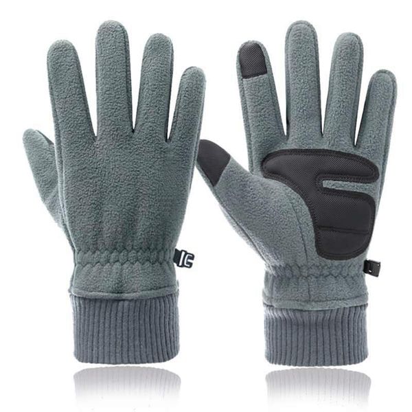 winter cycling thermal gloves warm fleece touch screen outdoor full finger non-slip for sports ski snowboard glove, Black
winter cycling thermal gloves warm fleece touch screen outdoor full finger non-slip for sports ski snowboard glove, Black