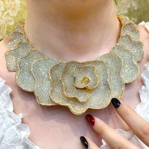 earrings & necklace blachette fashion luxury flower zircon bracelet ring 4pcs dubai women's wedding party jewelry set, Silver
earrings & necklace blachette fashion luxury flower zircon bracelet ring 4pcs dubai women's wedding party jewelry set, Silver
