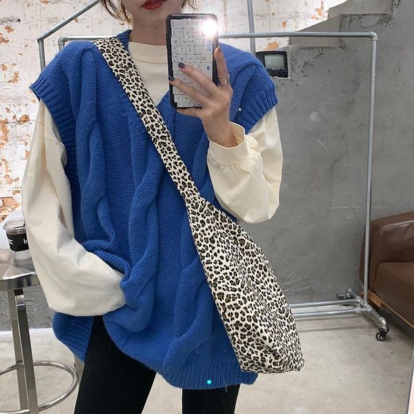 women's vests autumn and winter solid color v-neck vest sweater women loose thick mid-length sleeveless knitted pullover, Black;white
women's vests autumn and winter solid color v-neck vest sweater women loose thick mid-length sleeveless knitted pullover, Black;white