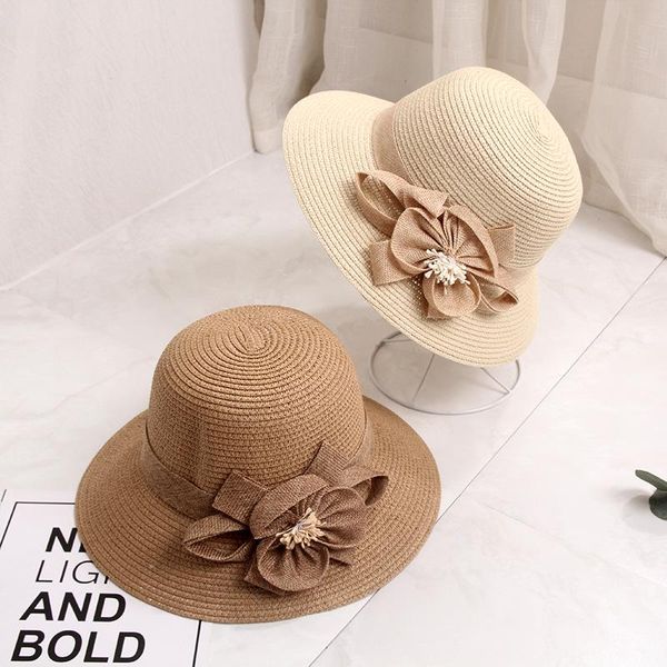 wide brim hats hat female summer style small fresh flowers big woven straw simple outing sun shade basin beach, Blue;gray
wide brim hats hat female summer style small fresh flowers big woven straw simple outing sun shade basin beach, Blue;gray