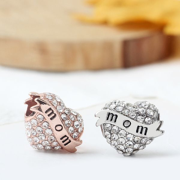 fits pandora original bracelets 20pcs rose gold mom heart crystal silver charms beads silver charms bead for women diy european necklace c3, Black
fits pandora original bracelets 20pcs rose gold mom heart crystal silver charms beads silver charms bead for women diy european necklace c3, Black
