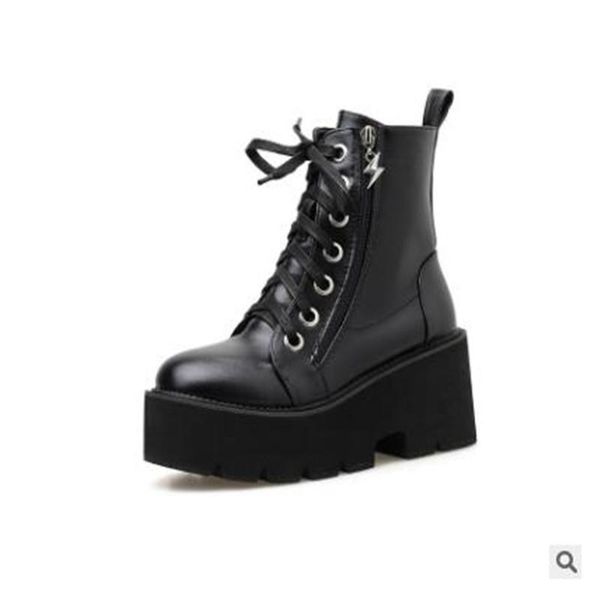 boots bzbfsky2021 woman shoe lace autumn womens ladies chunky wedge platform black patent leather ankle punk goth
boots bzbfsky2021 woman shoe lace autumn womens ladies chunky wedge platform black patent leather ankle punk goth