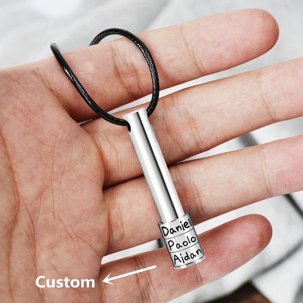 personalized women mens necklace custom stainless steel beads laser engrave name pendant for wedding anniversary jewelty gift, Silver
personalized women mens necklace custom stainless steel beads laser engrave name pendant for wedding anniversary jewelty gift, Silver