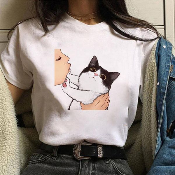 women's t-shirt 2021 summer women kiss a cute cat printed t-shirts casual tee harajuku 90s vintage white tshirt female clothing
women's t-shirt 2021 summer women kiss a cute cat printed t-shirts casual tee harajuku 90s vintage white tshirt female clothing