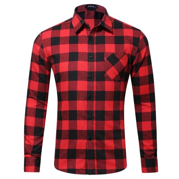 men's casual shirts checkered for men autumn long sleeved leisure slim fit plaid shirt square collar soft causal male with front pocke, White;black
men's casual shirts checkered for men autumn long sleeved leisure slim fit plaid shirt square collar soft causal male with front pocke, White;black