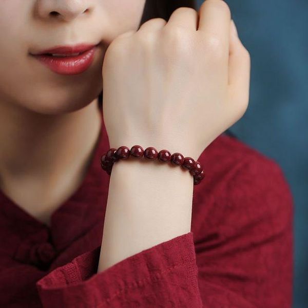 beaded, strands design high content cinnabar bracelet senior carved men's and women's couple single circle, Black
beaded, strands design high content cinnabar bracelet senior carved men's and women's couple single circle, Black
