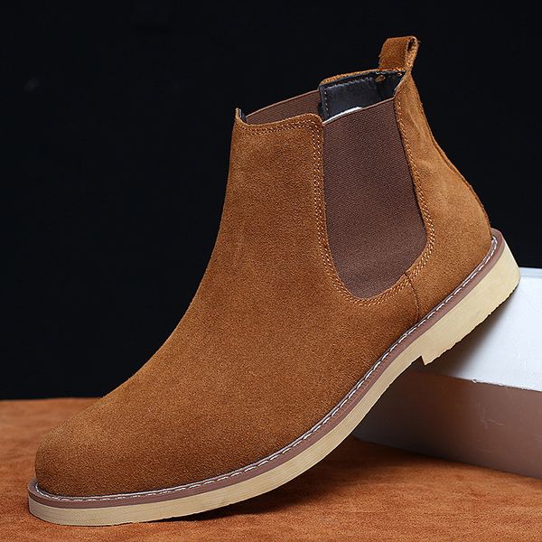 men boots luxury spring/winter elegant chelsea boots men cow suede leather lovers casual shoes plus size 47 zapatillas hombre, Black
men boots luxury spring/winter elegant chelsea boots men cow suede leather lovers casual shoes plus size 47 zapatillas hombre, Black