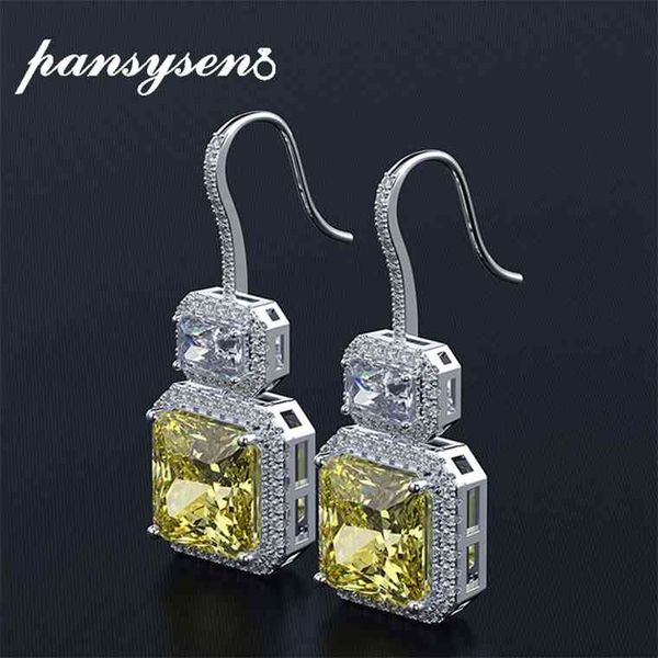 pansysen 2021 original brand yellow dangle drop earrings for women luxury white gold color silver fine jewelry earring gift, Golden;silver
pansysen 2021 original brand yellow dangle drop earrings for women luxury white gold color silver fine jewelry earring gift, Golden;silver