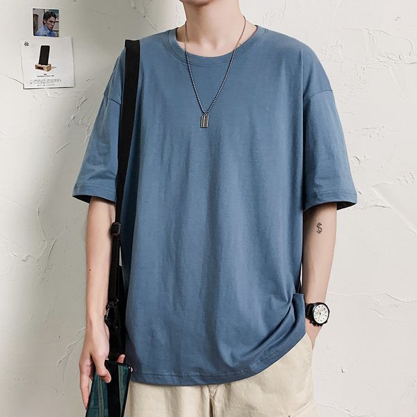 men's t shirts lianxu 2021 summer loose short sleeve t-shirt large solid color cotton easy to match casual wear, White;black
men's t shirts lianxu 2021 summer loose short sleeve t-shirt large solid color cotton easy to match casual wear, White;black