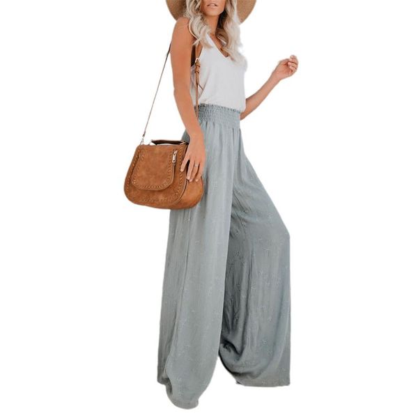 women's pants & capris women floral loose pants, high waist casual leisure daily wide-leg streetwear, summer, Black;white 
women's pants & capris women floral loose pants, high waist casual leisure daily wide-leg streetwear, summer, Black;white