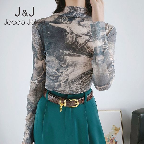 jocoo jolee turtleneck long sleeve blouse ladies slim spring renaissance print vintage women spandex bodycon blouse 210518, White
jocoo jolee turtleneck long sleeve blouse ladies slim spring renaissance print vintage women spandex bodycon blouse 210518, White