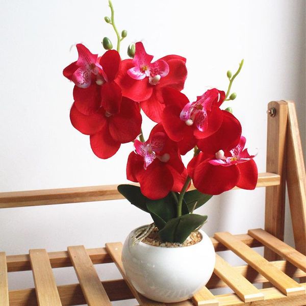 decorative flowers & wreaths artificial fake double-forked phalaenopsis bonsai (including pot) creative ornaments table bedroom for home orn
decorative flowers & wreaths artificial fake double-forked phalaenopsis bonsai (including pot) creative ornaments table bedroom for home orn